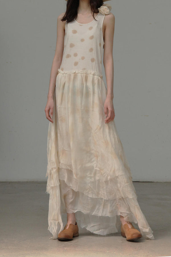 Aleksandr Manamis flower-dyed silk dress 1200406